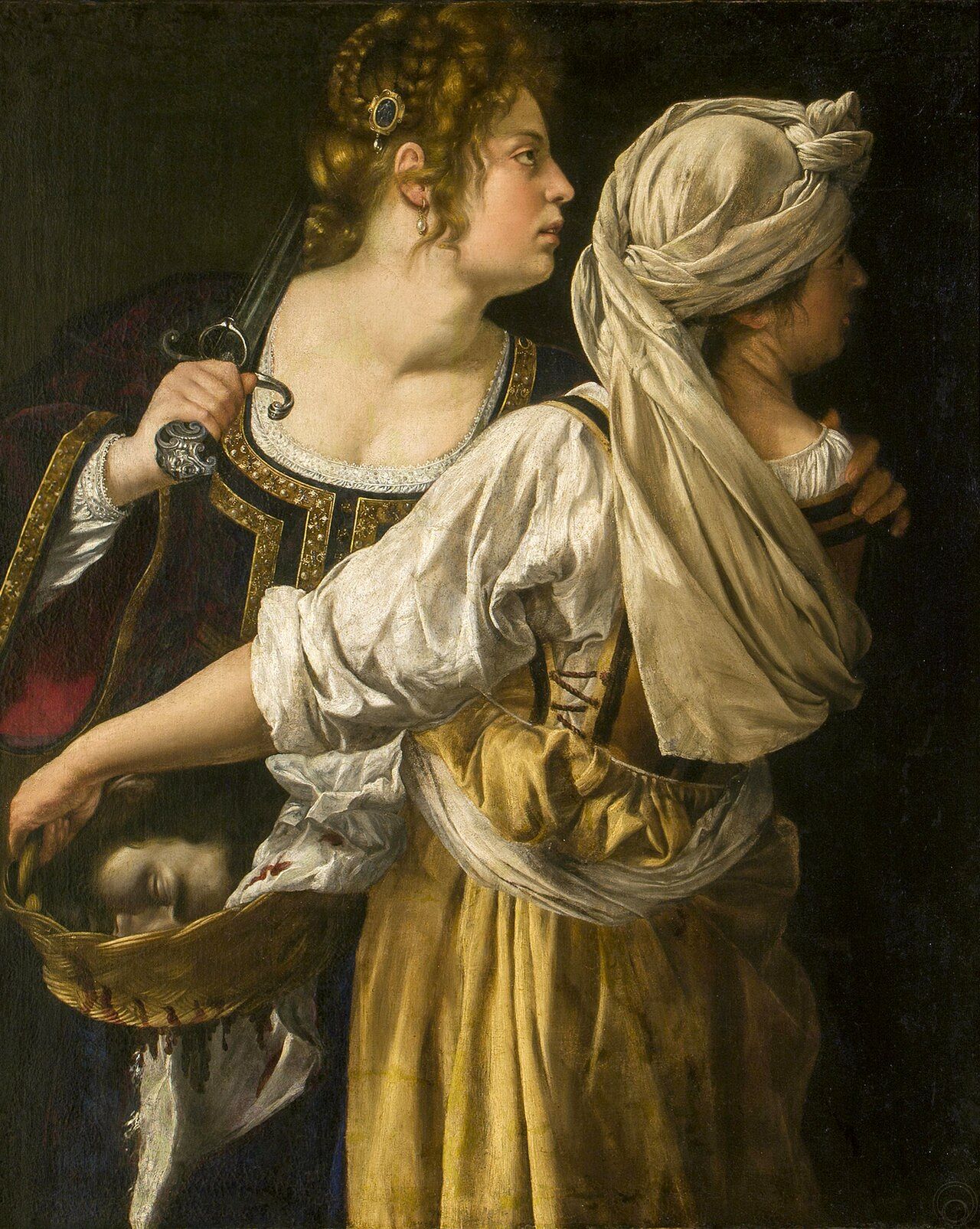 Artemisia Gentileschi — Judith and Her Maidservant (1613–1615)